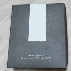 NIB Complex Culture Rose Quartz Gua Sha Sculpture Stone